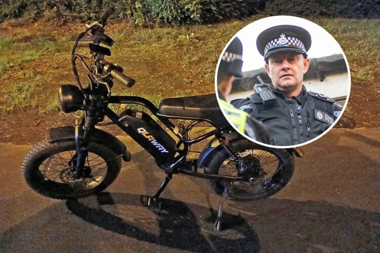 Police seize illegal e-bike after rider tries to evade Inspector Lemon