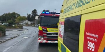 Firefighter climbs through upstairs window to reach Swindon patient