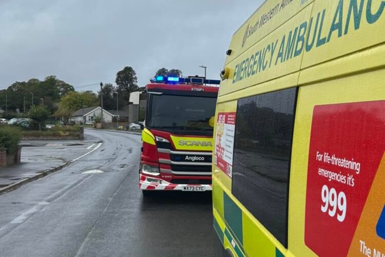 Firefighter climbs through upstairs window to reach Swindon patient