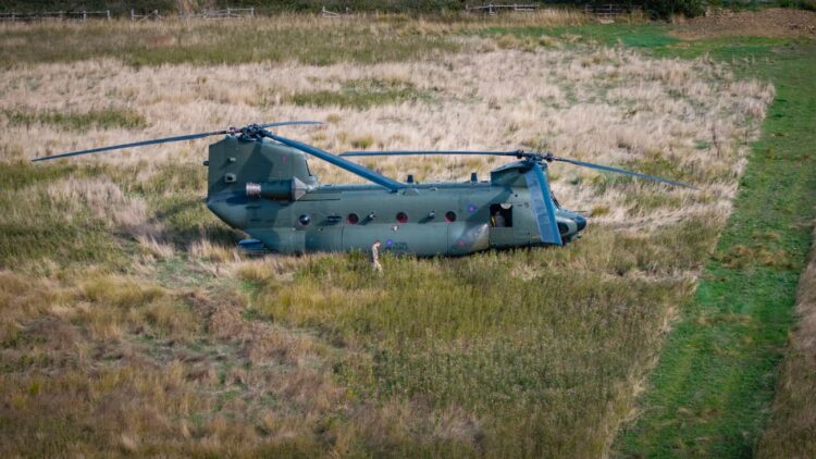 Lucky escape for Chinook crew after hitting bird over Chippenham