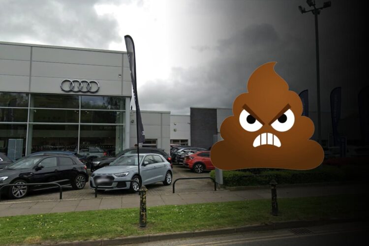 Man in custody after ‘taking a poo’ at Audi dealership in Wiltshire