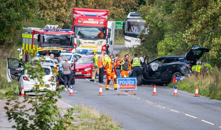 Air ambulance lands in field near Chippenham following A4 smash