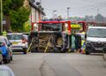 Chippenham road closed after driver flips car in dramatic crash