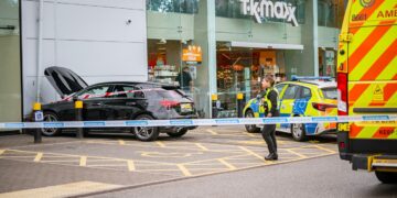 Elderly woman crashes car into Next at busy Wiltshire retail park