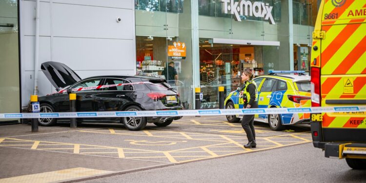 Elderly woman crashes car into Next at busy Wiltshire retail park
