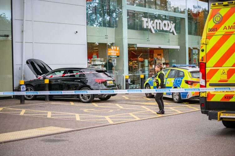 Elderly woman crashes car into Next at busy Wiltshire retail park
