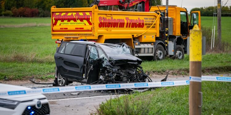 Three air ambulances attend serious crash involving lorry and cars