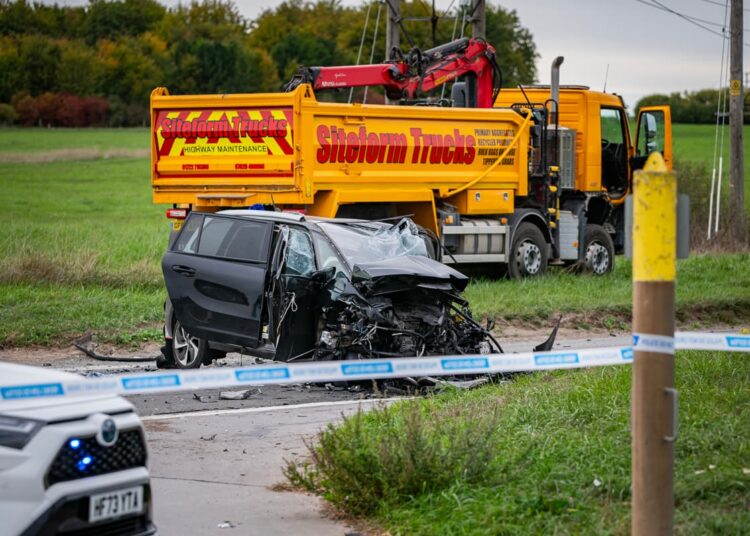 Three air ambulances attend serious crash involving lorry and cars