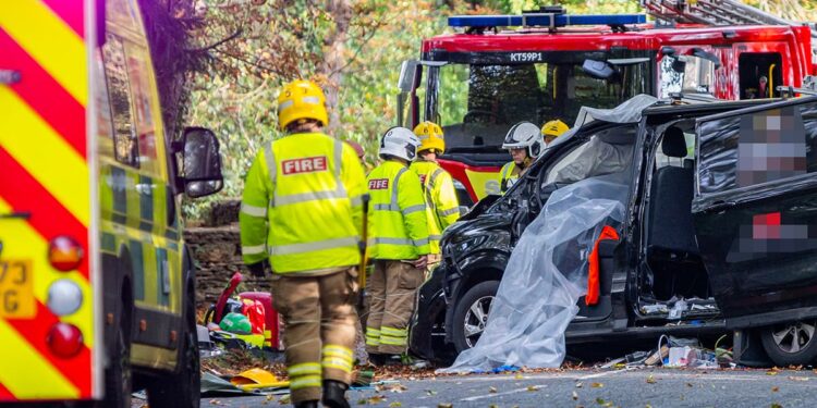 Van driver seriously injured after tree crash outside Wiltshire hotel