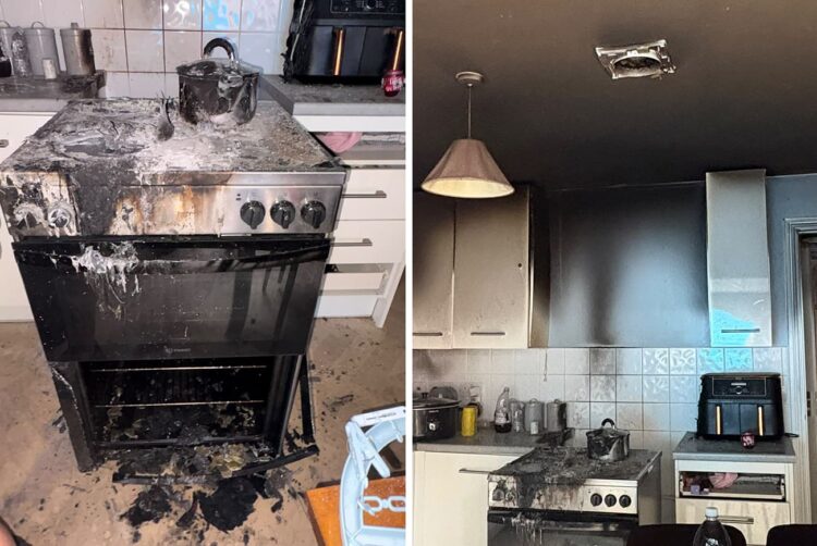 Firefighters bravely rescue kitten from house blaze in Warminster