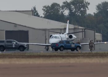 US military surround jet after ‘accidental’ landing at RAF Fairford