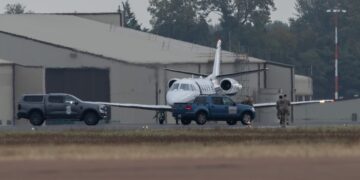 US military surround jet after ‘accidental’ landing at RAF Fairford