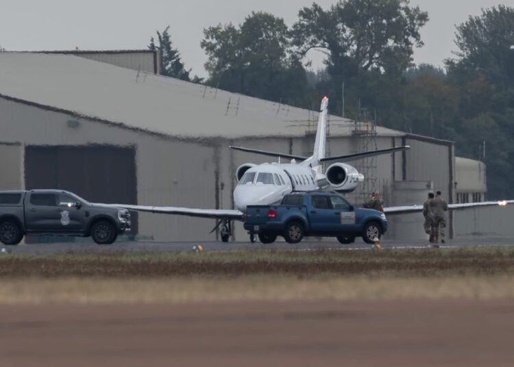 US military surround jet after ‘accidental’ landing at RAF Fairford
