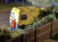 Driver injured after crashing yellow van into tree on Swindon route