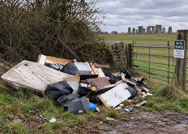 Four hit with £1,000 fines after waste dumped near Stonehenge