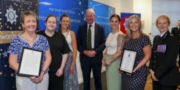 Wiltshire Police victim support team receives High Sheriff Award