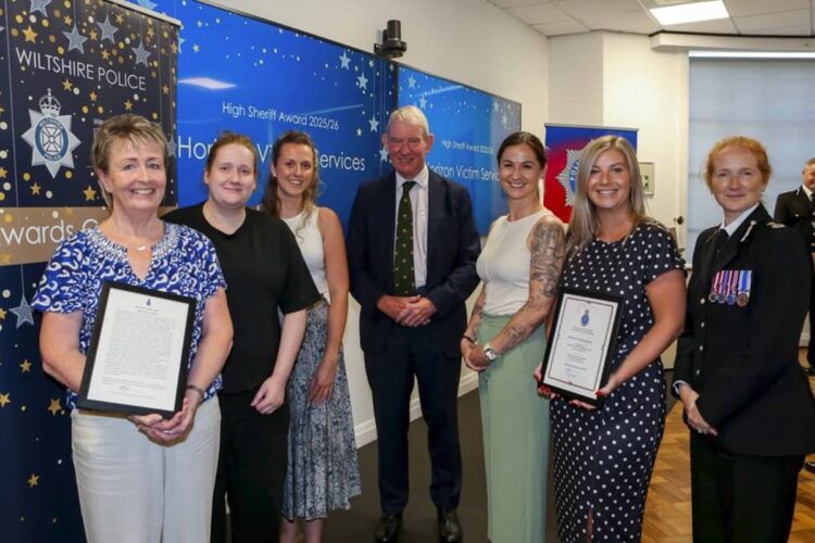 Wiltshire Police victim support team receives High Sheriff Award