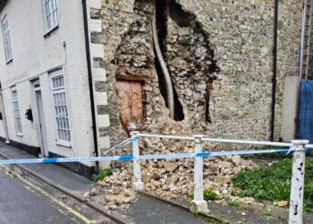 Wilton road to remain closed ‘for days’ after building wall collapses