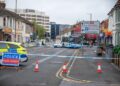 Police cordon off Swindon route after crash involving bus and car