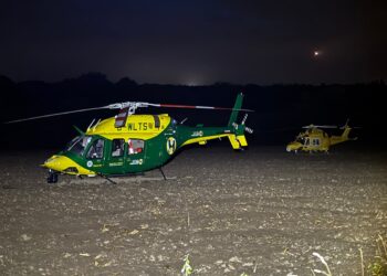 Air ambulances land as man dies of serious injuries in Trowbridge