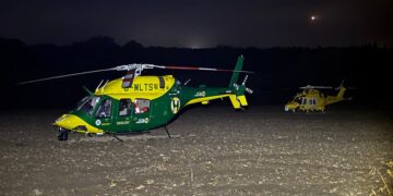 Air ambulances land as man dies of serious injuries in Trowbridge