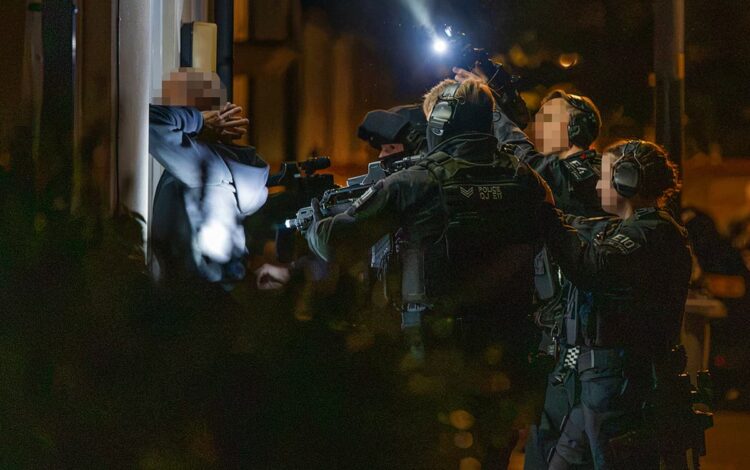 Three arrested following armed police stand-off at Swindon house