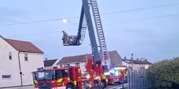 Fire at block of flats in Swindon sparks major emergency response