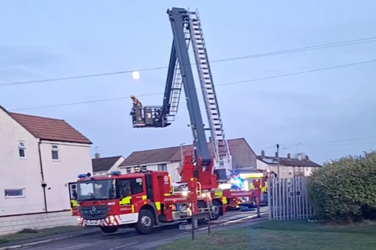 Fire at block of flats in Swindon sparks major emergency response