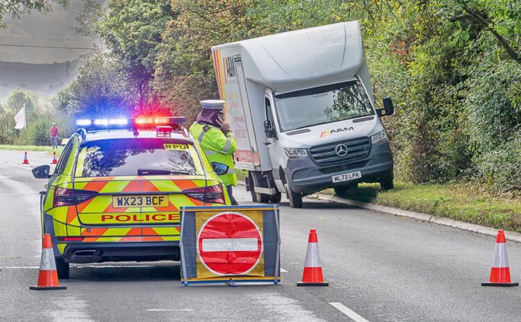 Van driver arrested as woman fights for life following A350 crash